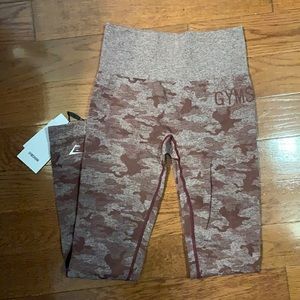 NWT Gymshark camo seamless leggings
